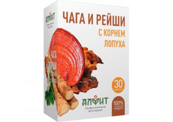 Чага и рейши с корнем лопуха