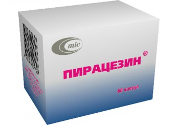 фото упаковки пирацезин капсулы (400 мг+25 мг) 60 штук