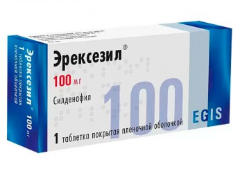 Эрексезил таблетки 100 мг (покрытые оболочкой)