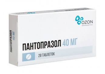 Пантопразол таблетки 40 мг 28 штук (покрытые кишечнорастворимой оболочкой)