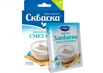 Каприна Скваска закваска для сметаны порошок 5 саше по 3 г