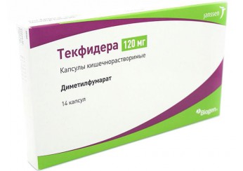 Текфидера капсулы 120 мг 14 штук (кишечнорастворимые)