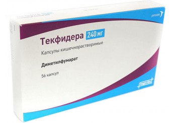 Текфидера капсулы 240 мг 56 штук (кишечнорастворимые)