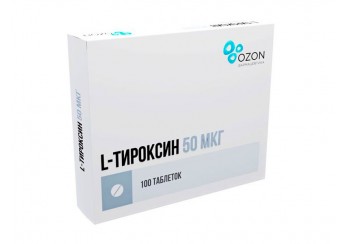 Л-Тироксин / L-Тироксин таблетки 50 мкг 100 штук