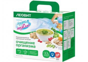фото упаковки леовит худеем за неделю программа питания очищение организма 771 г