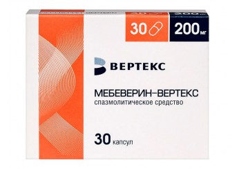 Мебеверин капсулы 200 мг 30 штук (пролонгированного действия)