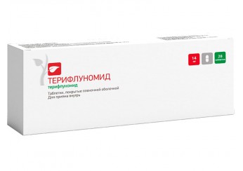 фото упаковки терифлуномид таблетки 14 мг 28 штук (покрытые оболочкой)