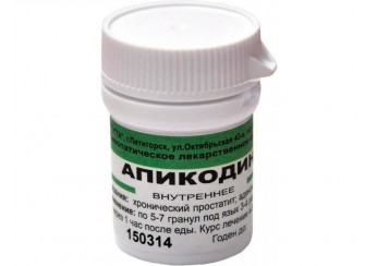 фото упаковки апикодин гранулы флакон 10 г (гомеопатические)