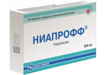 фото упаковки ниапрофф таблетки 550 мг 10 штук (покрытые оболочкой)