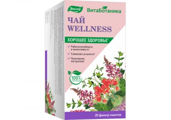 фото упаковки велнесс / wellness чай витаботаника эвалар сырье растительное 20 фильтр-пакетов по 1.5 г