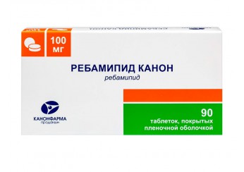 Ребамипид таблетки 100 мг 90 штук (покрытые оболочкой)