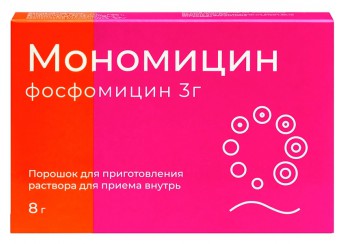 фото упаковки мономицин порошок 3 г пакет (для приготовления раствора внутрь)