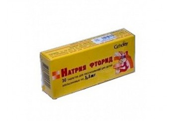 Натрия фторид таблетки 1,1 мг 30 штук