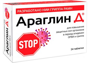 фото упаковки араглин д таблетки №24