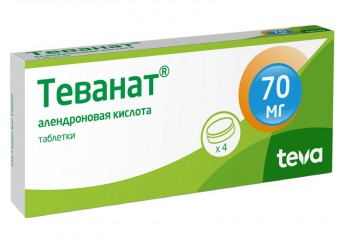 Теванат таблетки 70 мг 4 штуки