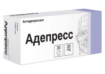 Адепресс таблетки 20 мг 30 штук (покрытые оболочкой)
