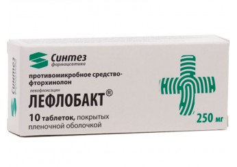 Лефлобакт таблетки 250 мг 10 штук (покрытые оболочкой)