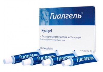 фото упаковки гиалгель гель 2%-4,0 для тела с Гиалуронатом натрия и Тизолем №4