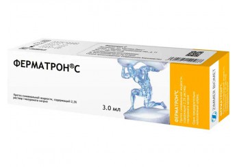 фото упаковки ферматрон с протез синовиальной жидкости 2,3% раствор 2,3% шприц 3 мл (для инъекций)